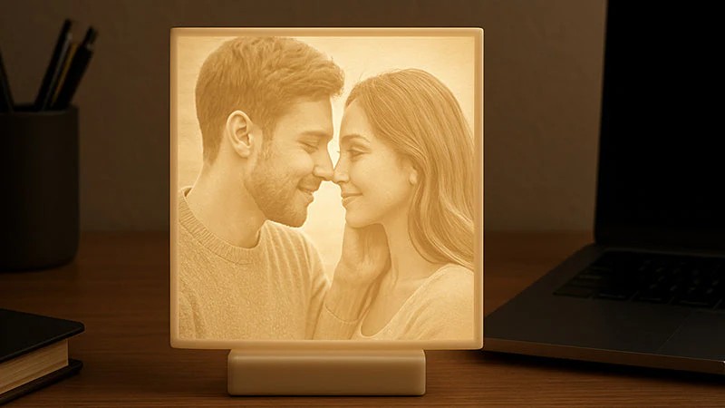 3D Printed Lithophane Photo